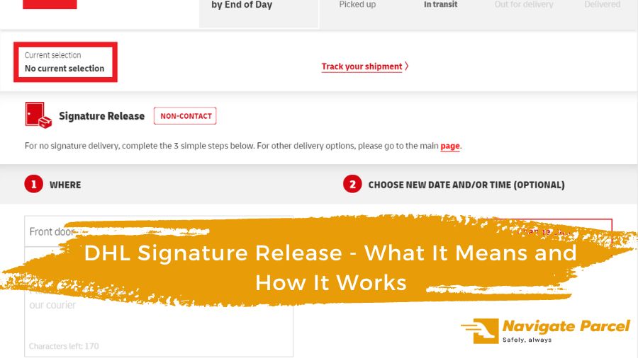 DHL Signature Release meaning